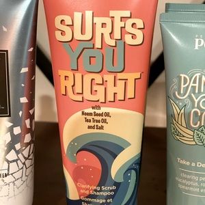 Clarifying scalp scrub and shampoo